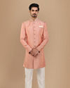 alt message - Manyavar Men Regal Rani Indo Western Set image number 1