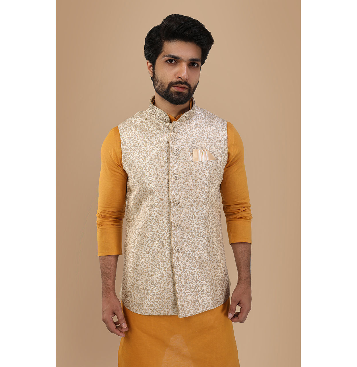 Manyavar Men Festive Zari Embroidered Jacket