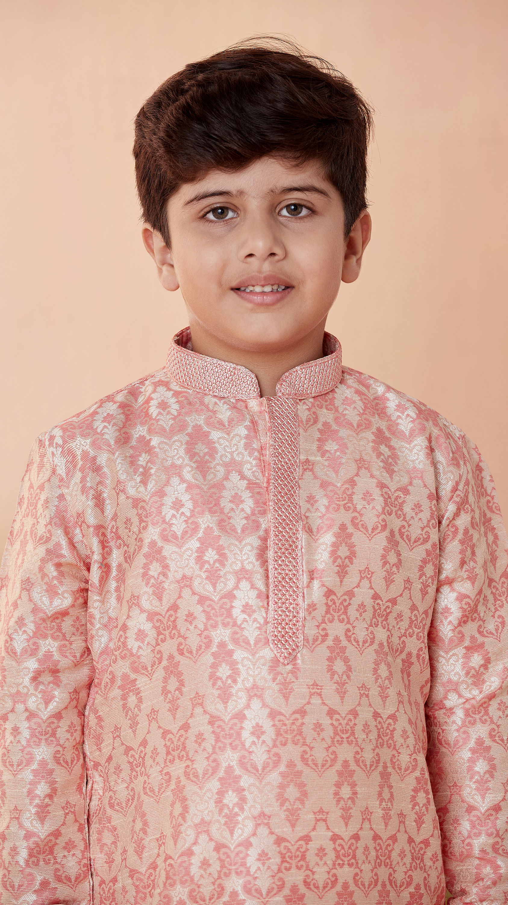 Manyavar Boys Boys Gajaree Jacquard Kurta Set