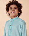Manyavar Boys Boys Powder Blue Kurta Set