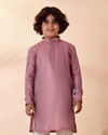 Manyavar Boys Boys Carnation Pink Kurta Set