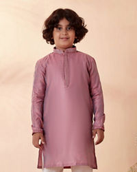 Manyavar Boys Boys Carnation Pink Kurta Set