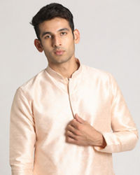 Manyavar Men Pastel Pink Kurta Pajama