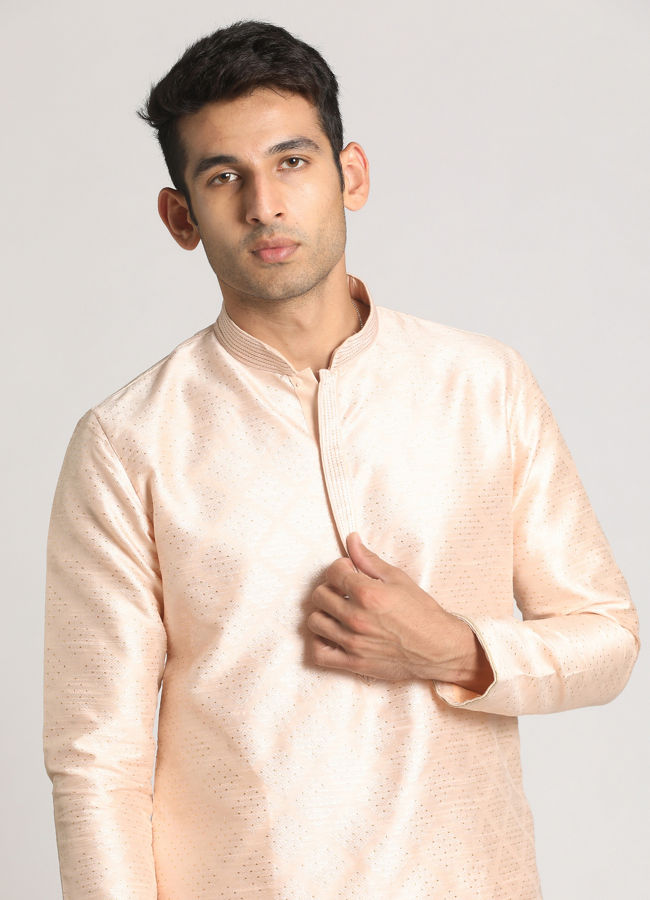 Pastel Pink Kurta Pajama image number 0