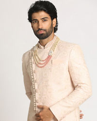 Manyavar Men Light Pink Indo Western