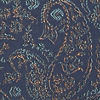 Blue Paisley Print Indo Western