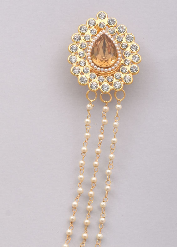 Manyavar Men Regal Fawn Brooch