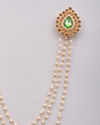 Manyavar Men Regal Bottle Green Brooch