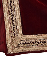 Manyavar Men Attractive Maroon Dupatta