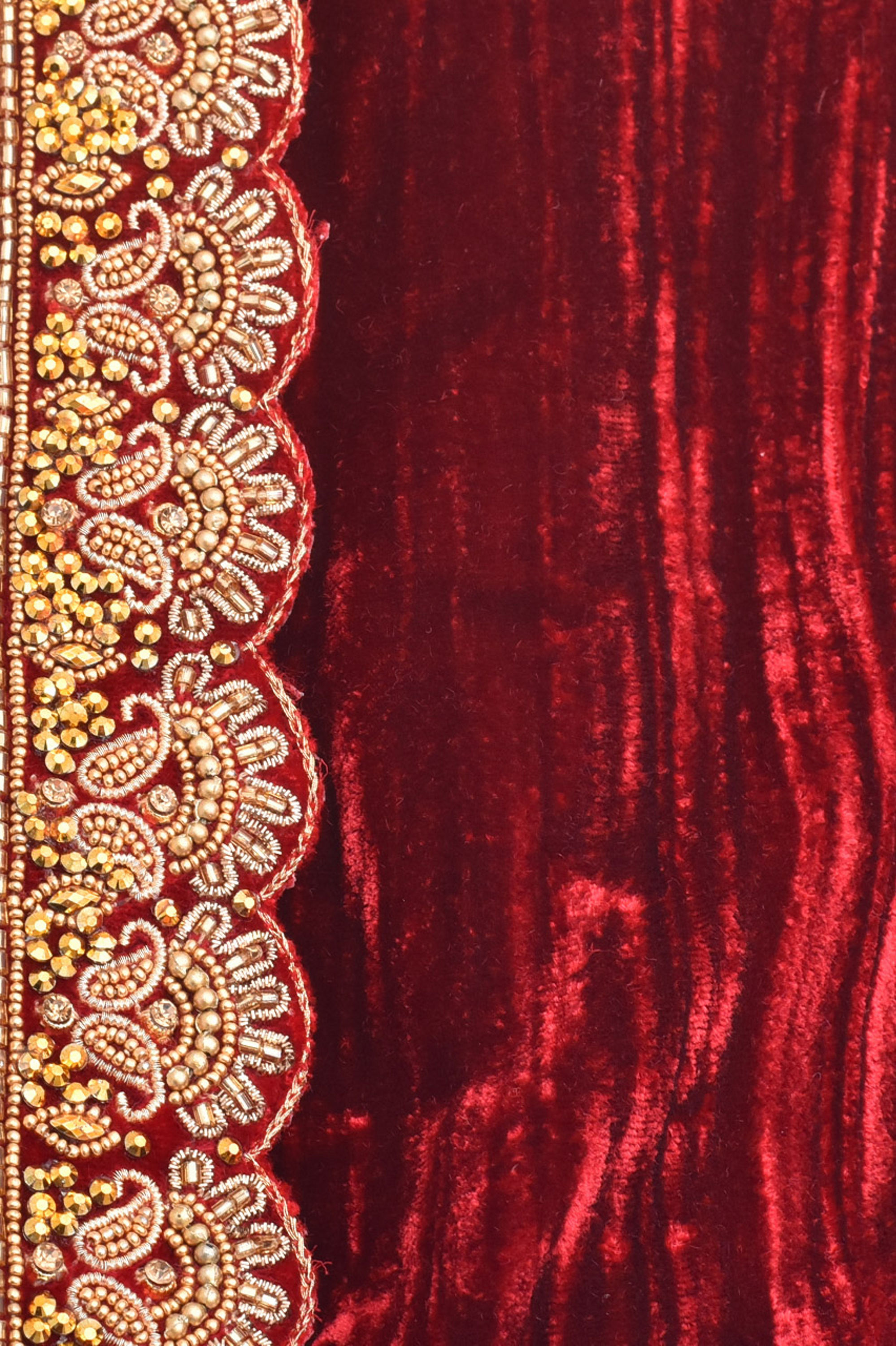 Manyavar Men Gorgeous Maroon Dupatta