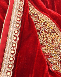 Manyavar Men Classy Red Dupatta