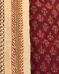 Manyavar Men Maroon Velvet Dupatta