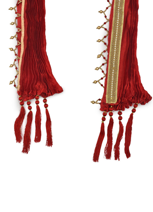 Manyavar Men Graceful Maroon Dupatta