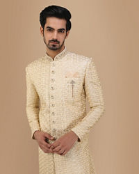 Manyavar Men Suave Light Colored Indo Western