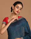 Mohey Women Graceful Blue Saree