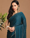 alt message - Mohey Women Ravishing Blue Saree image number 1