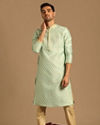 alt message - Manyavar Men Classy Green Kurta Pajama image number 0