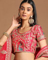 Mohey Women Ravishing Rani Pink Bridal Lehenga