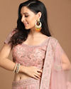 alt message - Mohey Women Playful Pink Lehenga image number 1