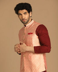 Manyavar Men Classy Gajaree Jacket