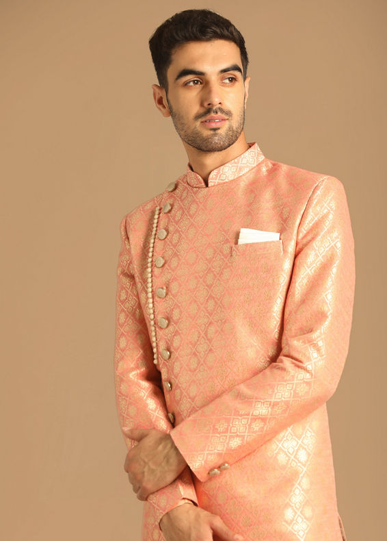 Manyavar Men Pristine Gajaree Indo Western