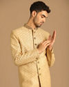 alt message - Manyavar Men Fabulous Fawn Sherwani image number 0