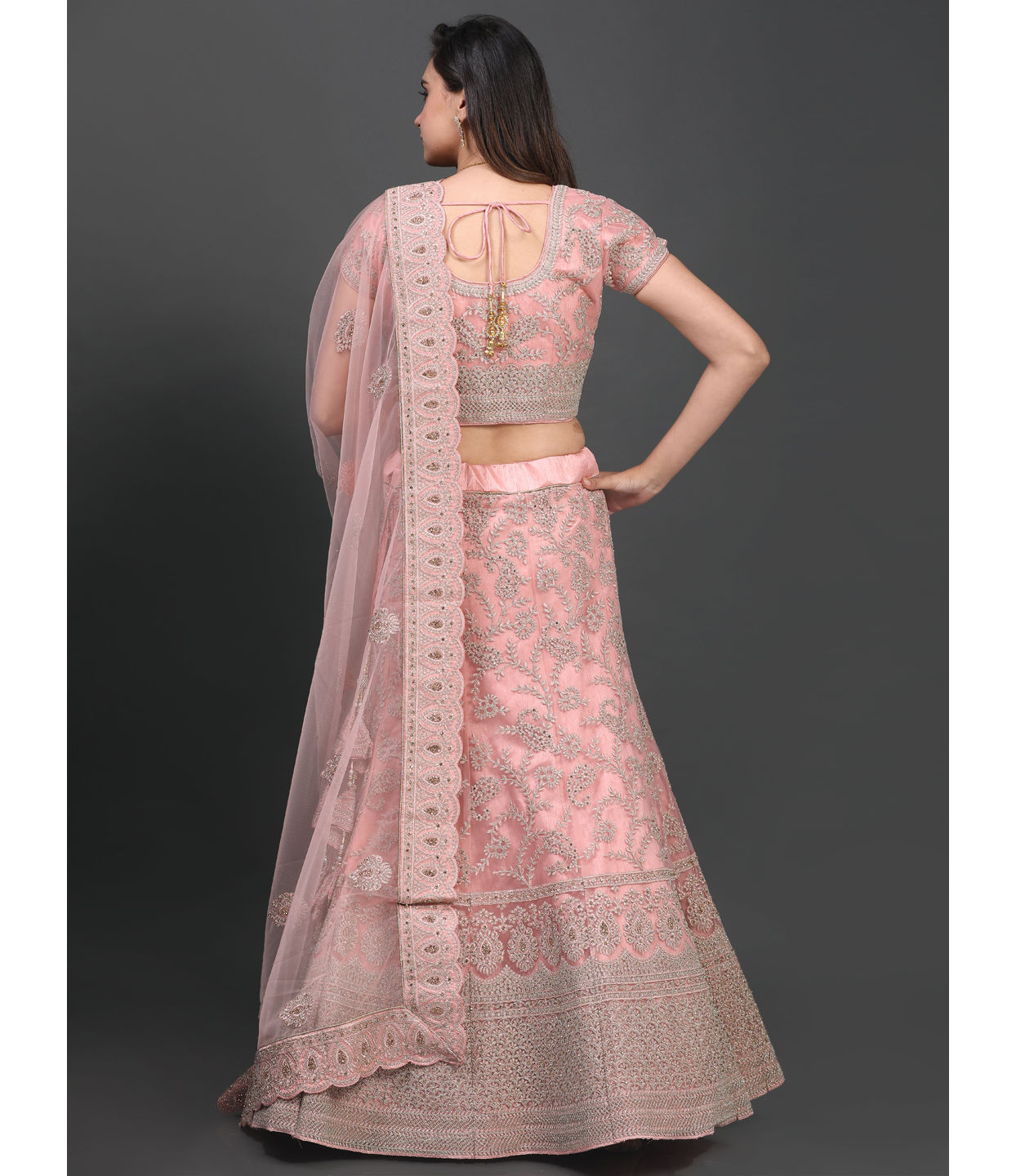Buy Exquisite Pink Lehenga Online in India @Mohey - Lehenga for Women