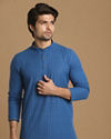 Manyavar Men Feroze Chequered Kurta