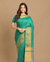 Mohey Women Sensational Sea Green Saree image number 0