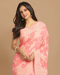 Mohey Women Perky Pink Saree