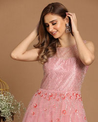 Mohey Women Princessy Pink Gown