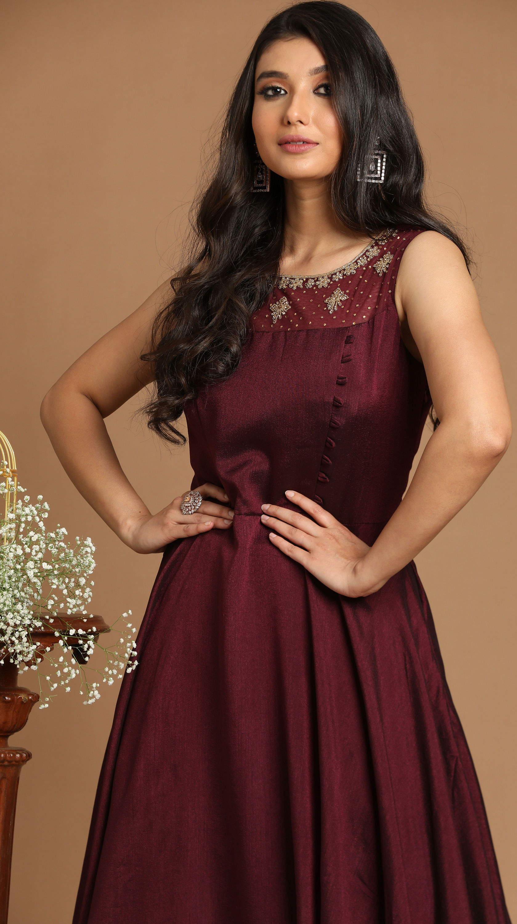 Mohey Women Georgeous Wine Gown