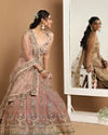 Mohey Women Embellished Rosy Pink Bridal Lehenga