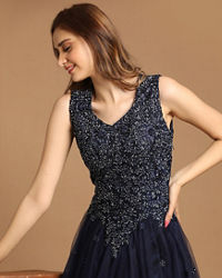 Mohey Women Bold Blue Gown