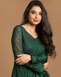 Mohey Women Classy Bottle Green Gown