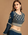 Mohey Women Fabulous Blue Lehenga