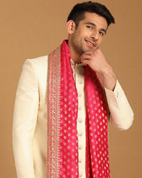 Manyavar Men Charismatic Cream Sherwani