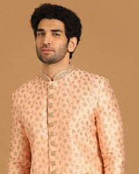 Manyavar Men Classy Light Pink Sherwani