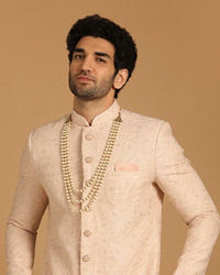 Manyavar Men Luxe Rani Pink Sherwani