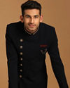 Manyavar Men Vibrant Blue Indo Western