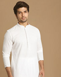 Manyavar Men Classic White Kurta Set