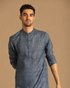 Manyavar Men Casual Blue Kurta