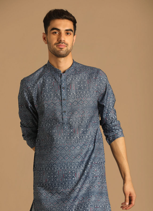 Casual Blue Kurta image number 0