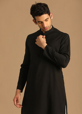 Casual Black Kurta image number 0