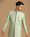 Manyavar Men Opal Green Sherwani