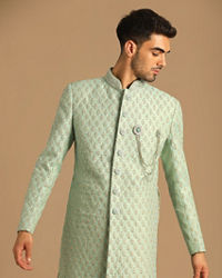 Manyavar Men Opal Green Sherwani