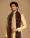 Manyavar Men Nouvelle Beige Sherwani