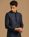 Manyavar Men Sublime Blue Kurta Set