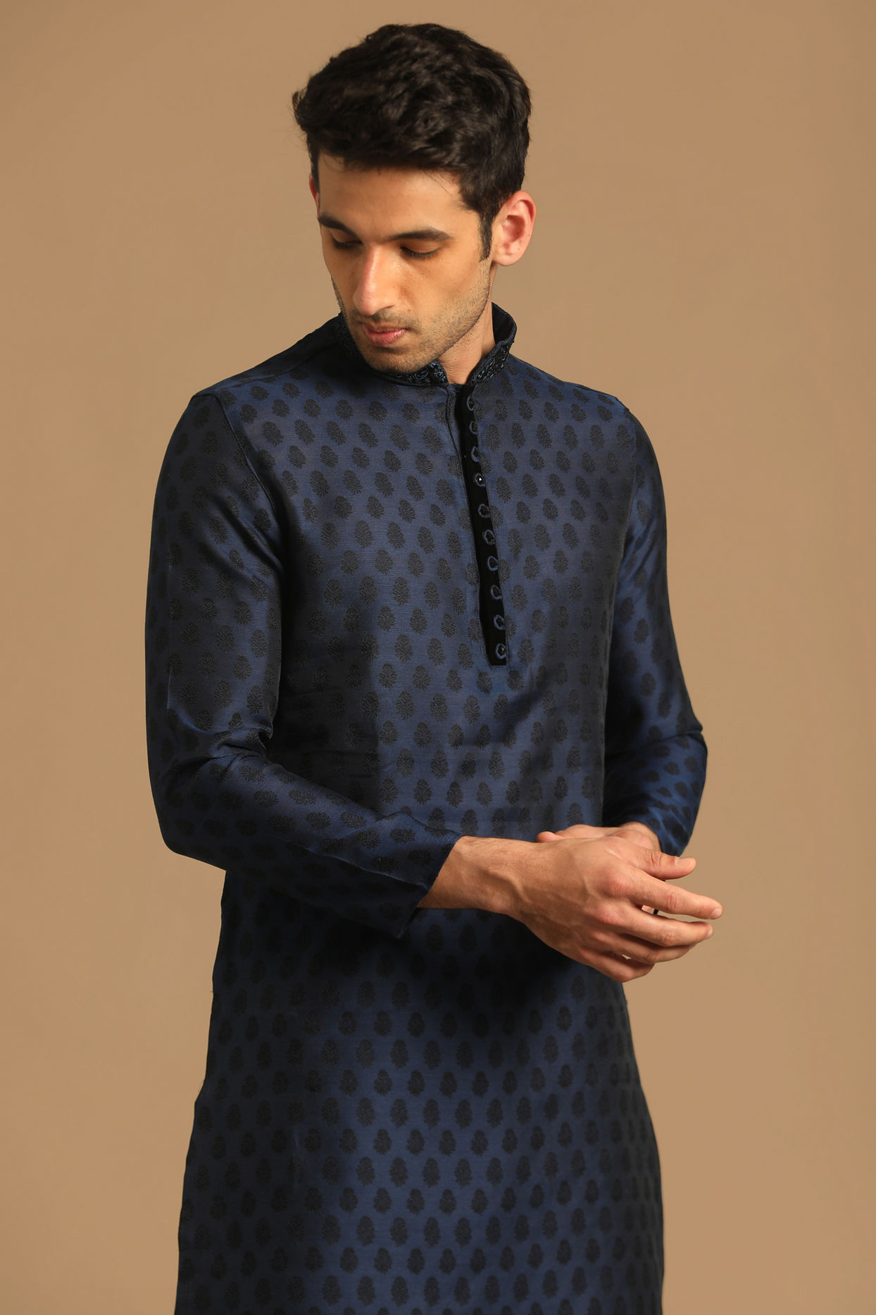 Buy Sublime Blue Kurta Set Online in India @Manyavar - Kurta Pajama for Men