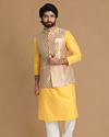 Manyavar Men Sublime Biscuit Shade Jacket